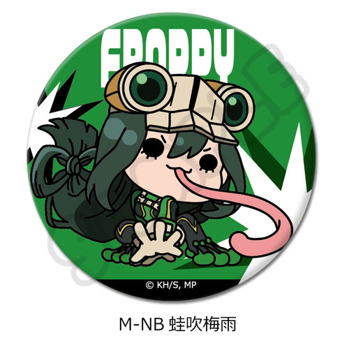 『僕のヒーローアカデミア』みんなmochocho化大作戦! 第4弾 丸形缶バッジ(57mm) M-NB 蛙吹梅雨